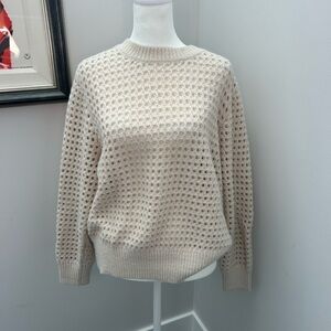 Cream Knit Women's Sweater